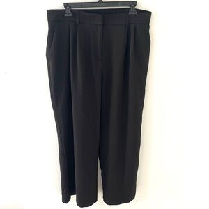 Funyyzo Wide Leg Lightweight Black Pants, Size: XL